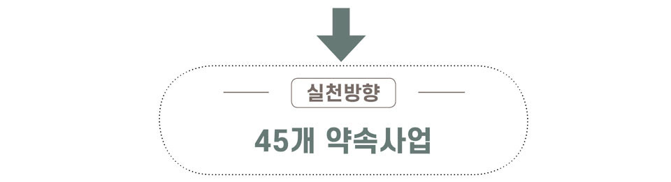 실천방향 : 45개 약속사업